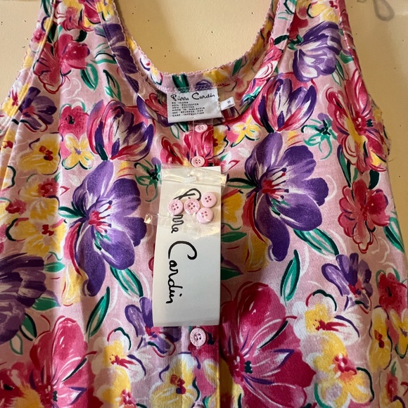 NWT Pierre Cardin Women's Floral Button-Down Front Floral Dress, Small - Picture 7 of 8